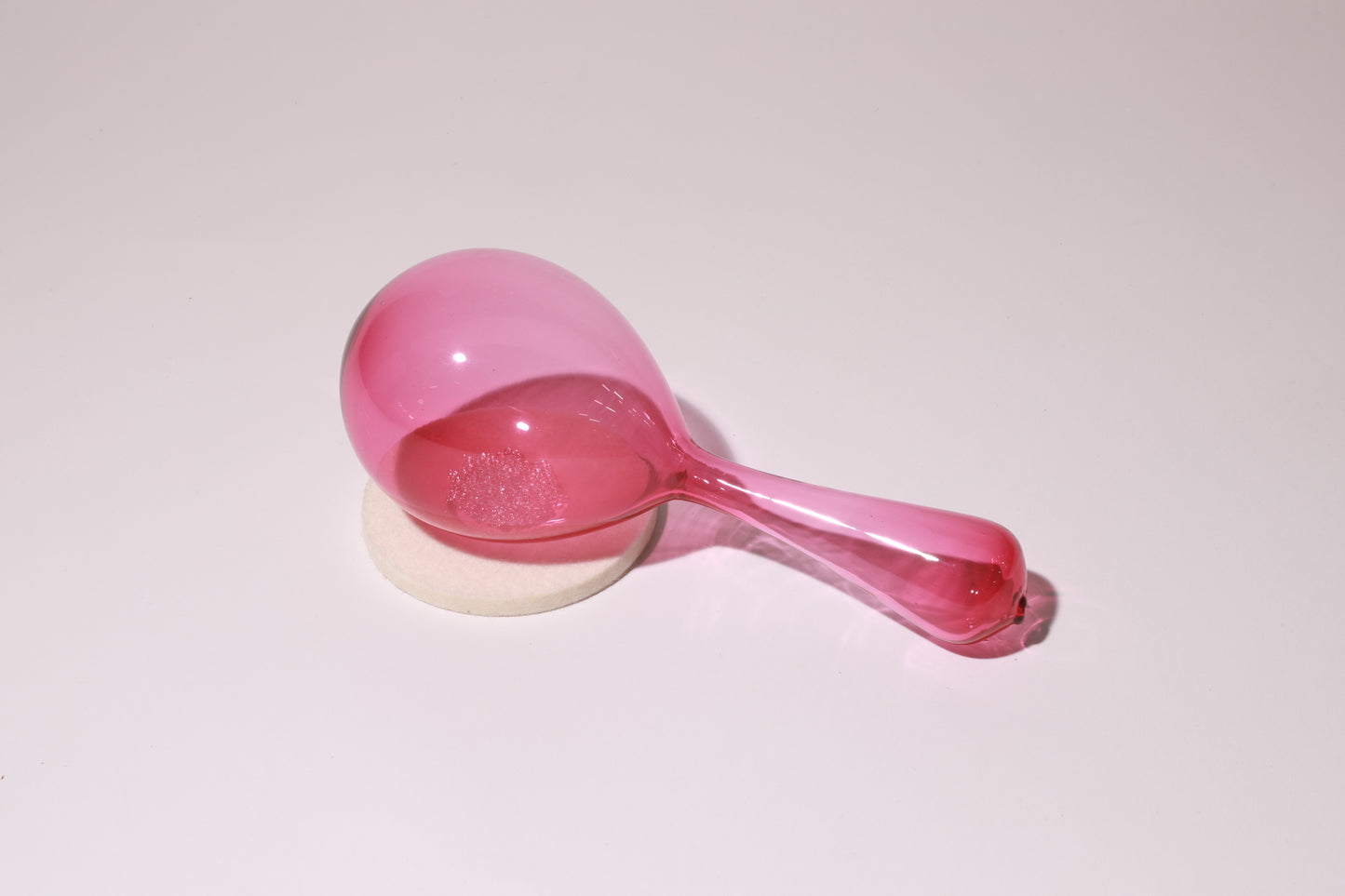 Gold Ruby Crystal Rattle