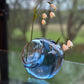 Large & Small Double Bubble Sapphire Blue Sprouting Vase