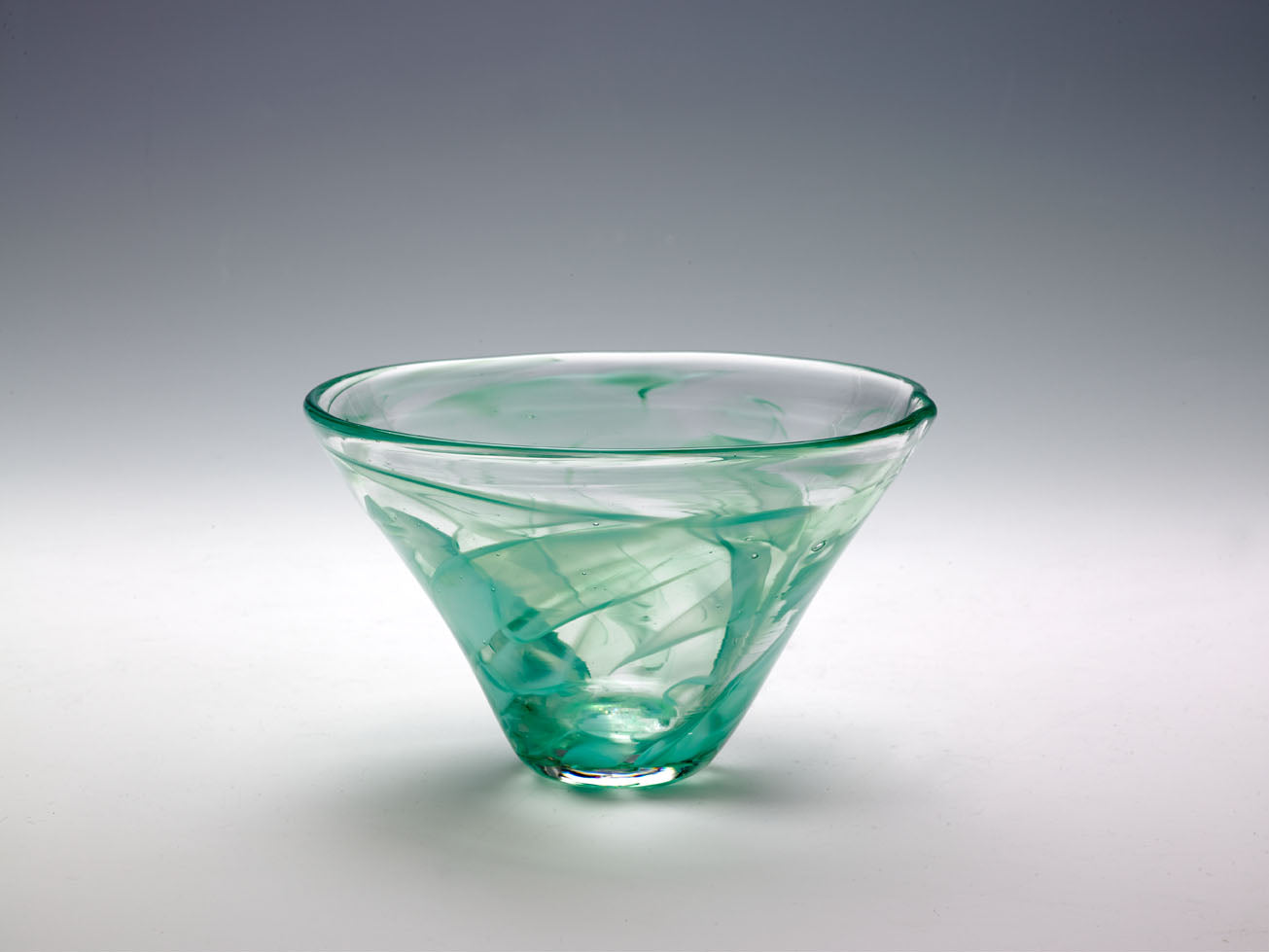 Mazel Tov Glass Conical Bowl