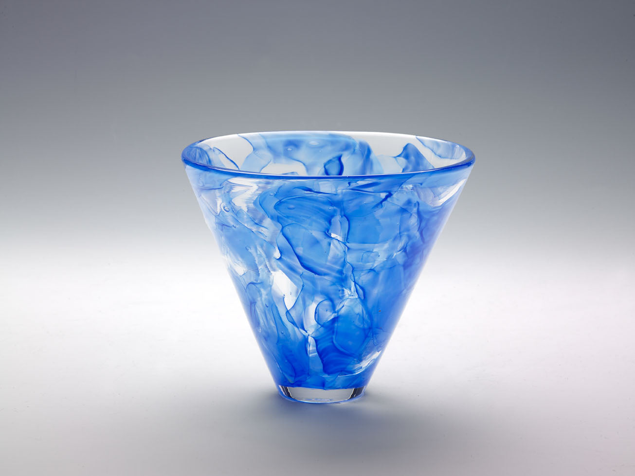 Mazel Tov Glass Conical Bowl