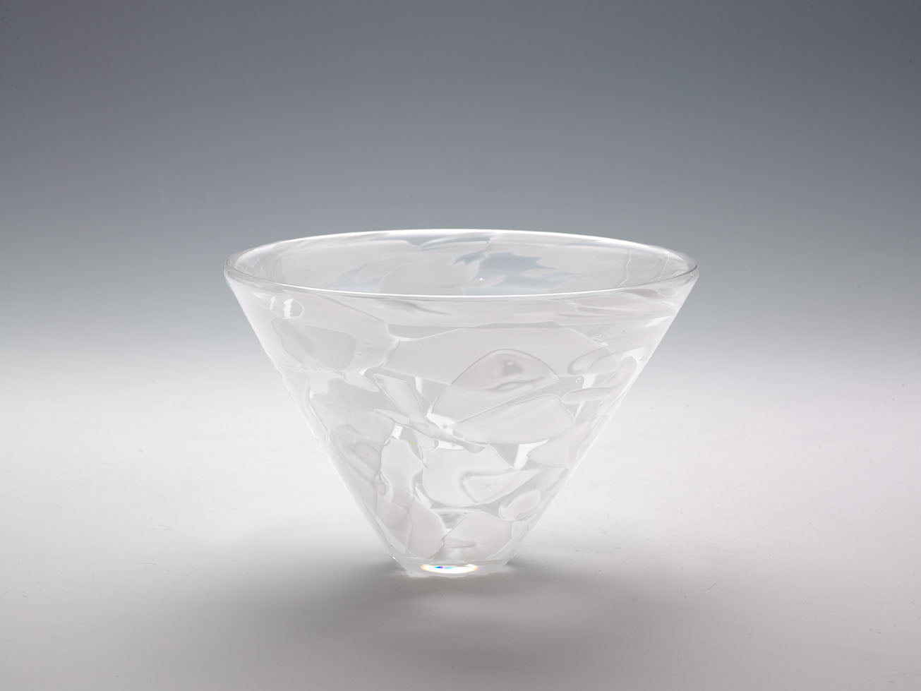 Mazel Tov Glass Conical Bowl