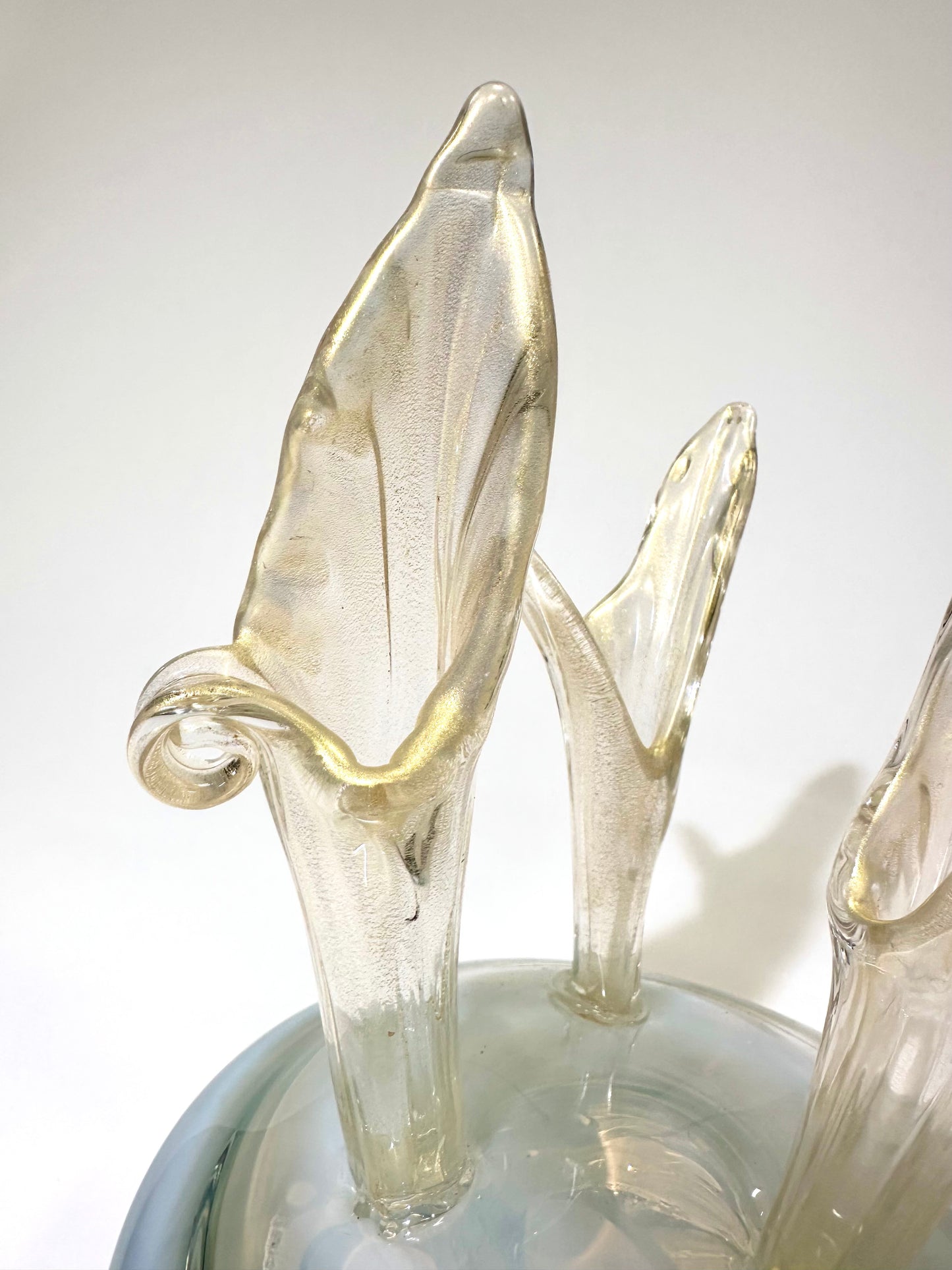 Crocus Puddle Triple Gold Flower Vase Prototype