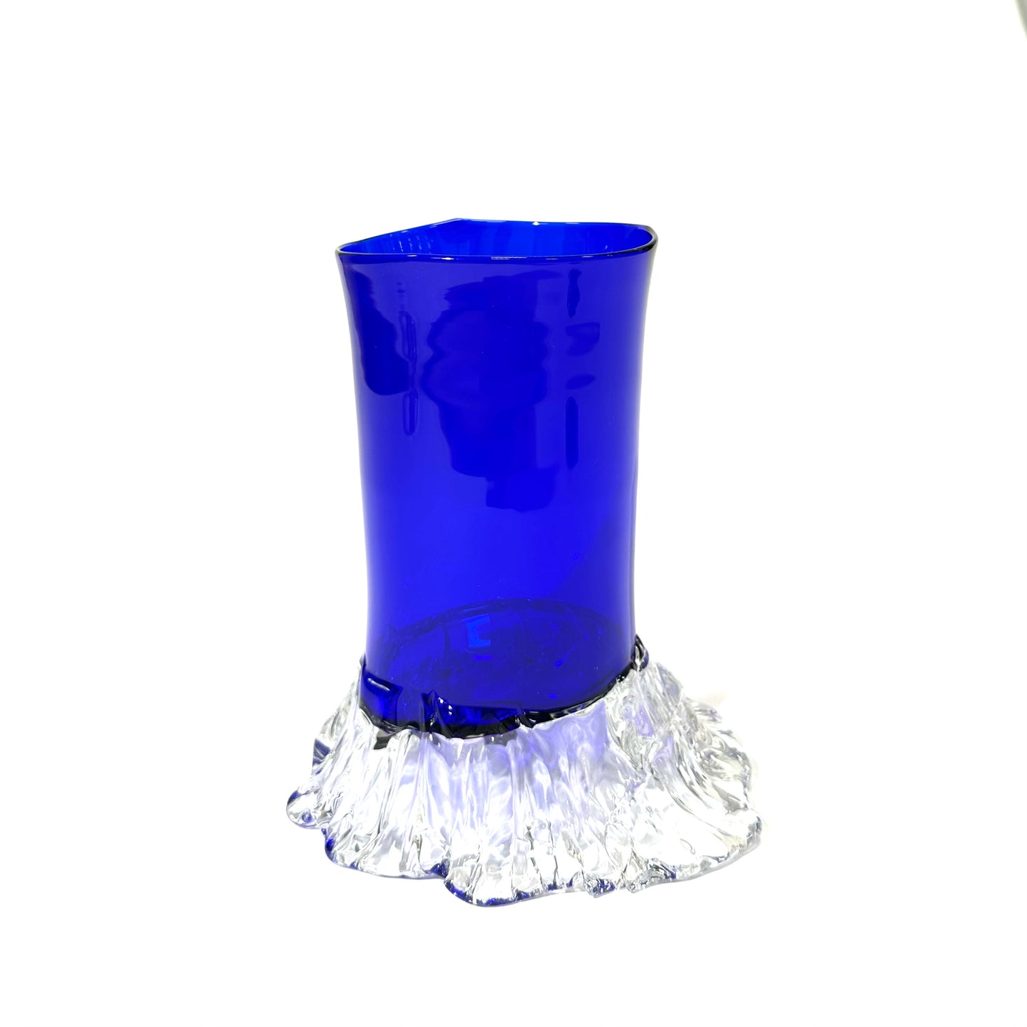 Cobalt Blue Wave Vase