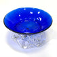 Large Cobalt Bowl with Sculpted Foot