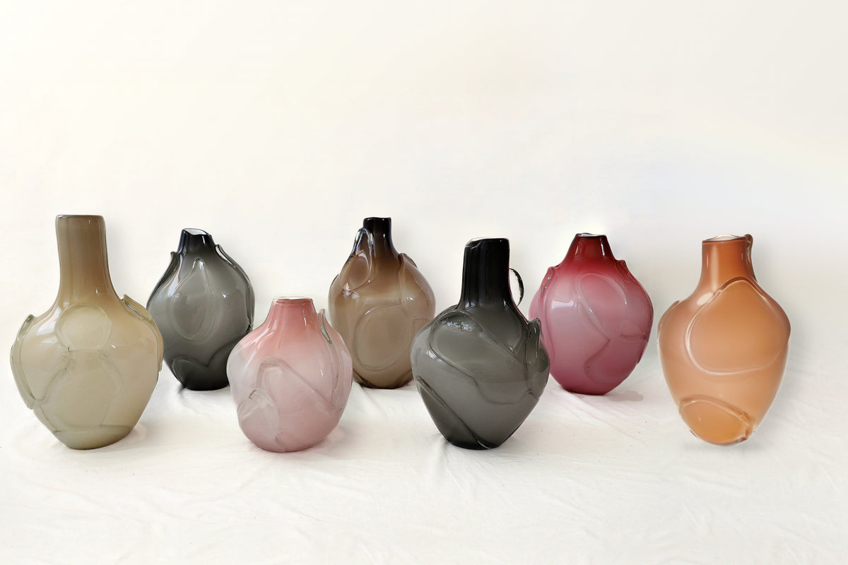 Linen Rose Petal Vase by Alex Krueger