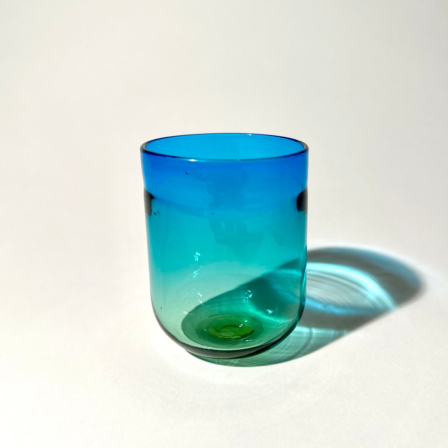 Straw and Copper Blue Cup