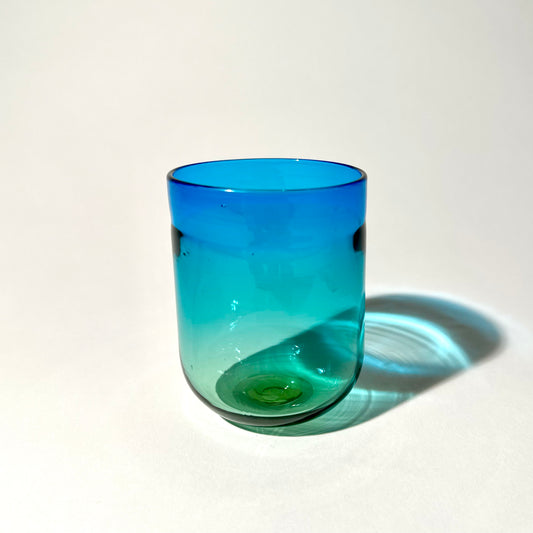 Straw and Copper Blue Cup