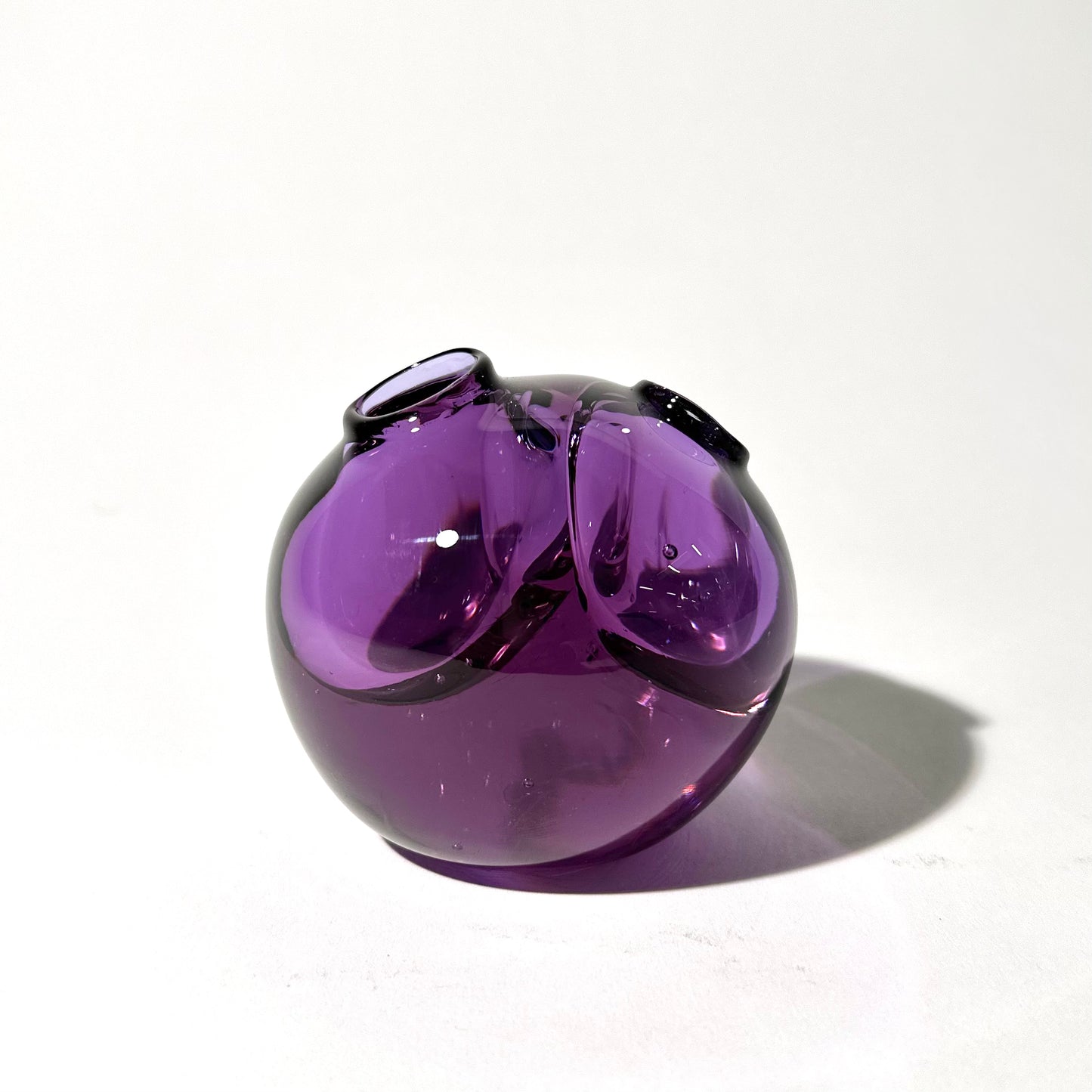 Neodymium Purple Double Bubble Sprouting Vase