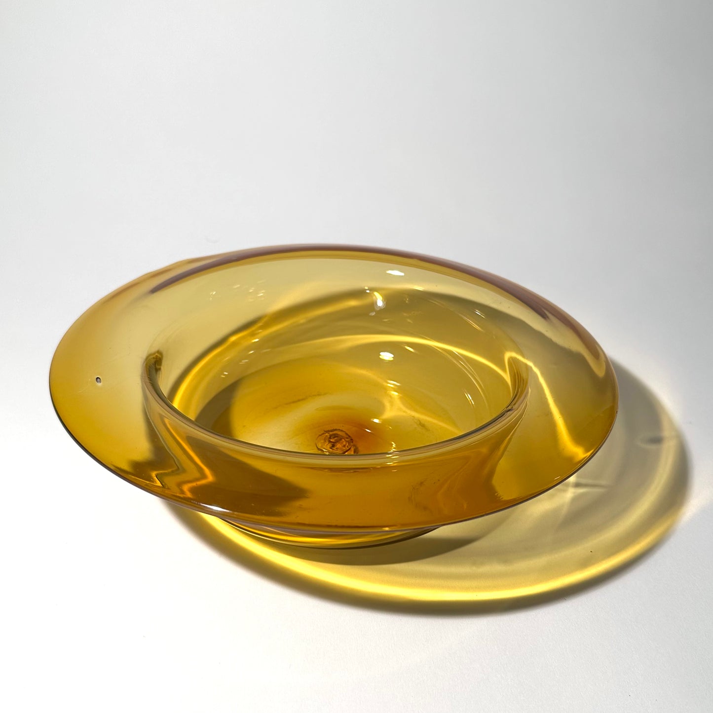 Romina's First Bowl in Gold Topaz (made in 2011)