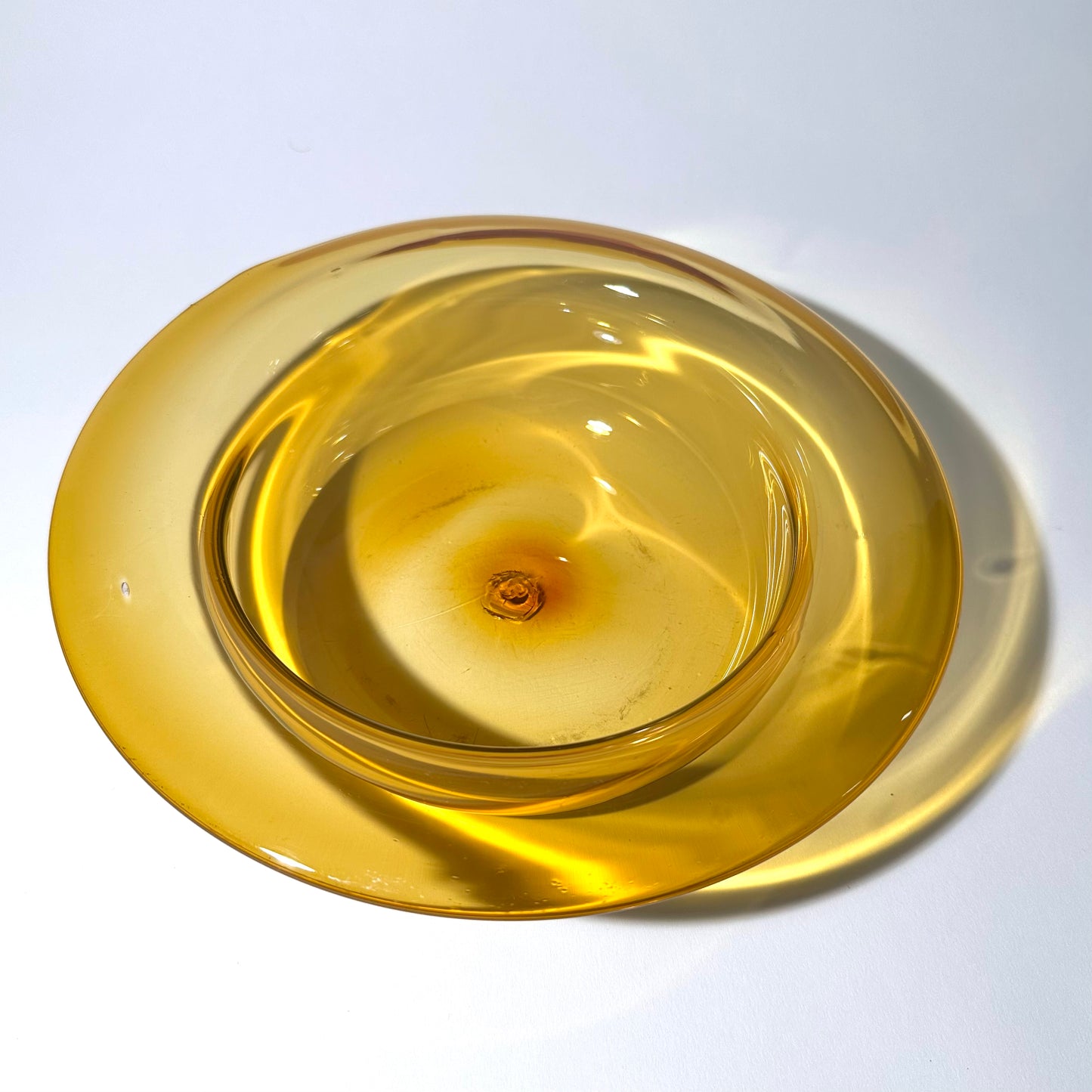Romina's First Bowl in Gold Topaz (made in 2011)