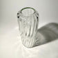 Ribbed Vase with a Twist Clear