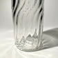 Ribbed Vase with a Twist Clear