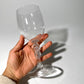 Twisted Optic Stem Goblet in Clear
