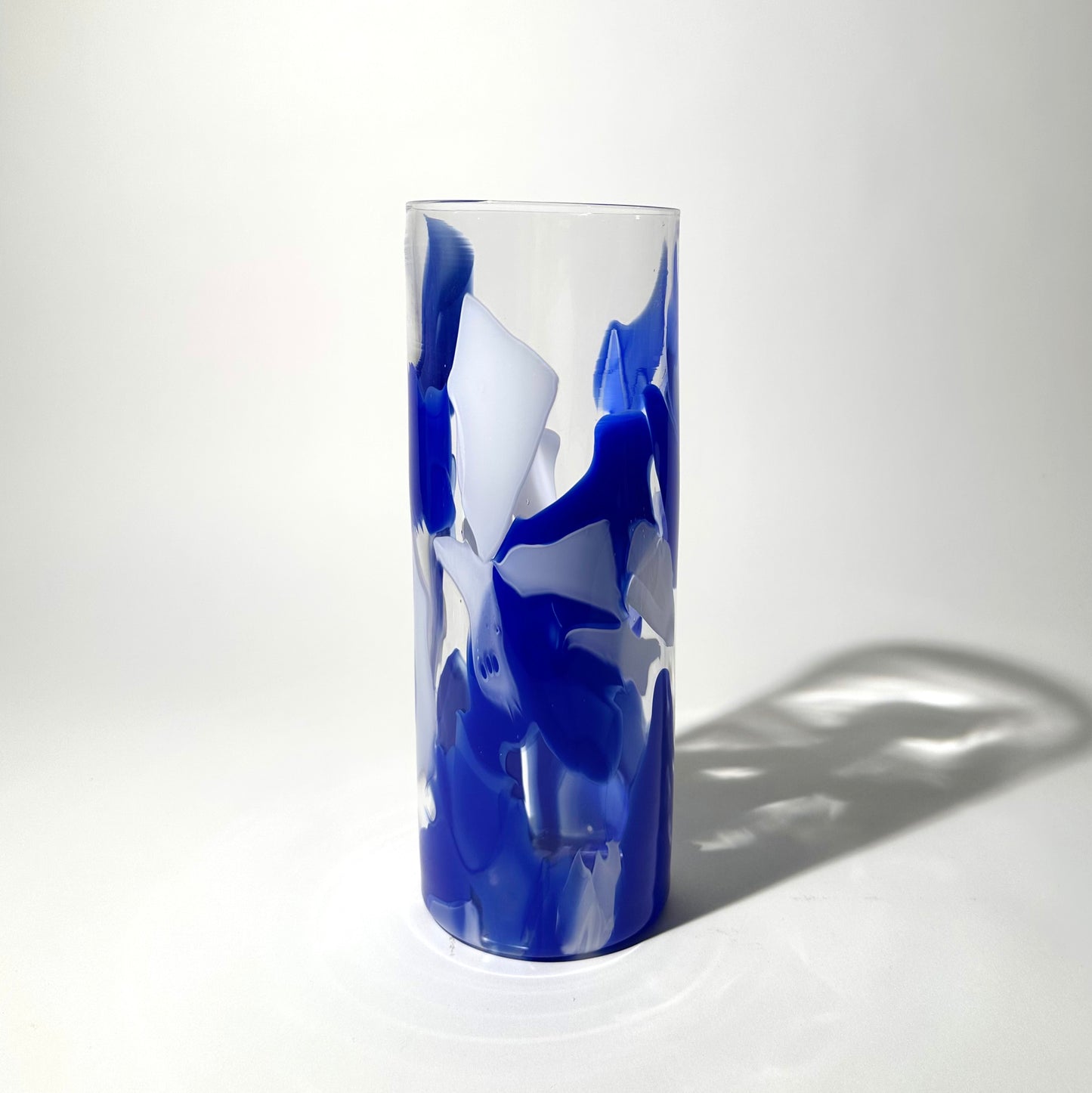 Sky Vase in Lapislazuli blue and white