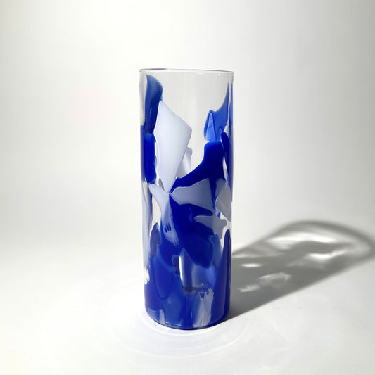 Sky Vase in Lapislazuli blue and white