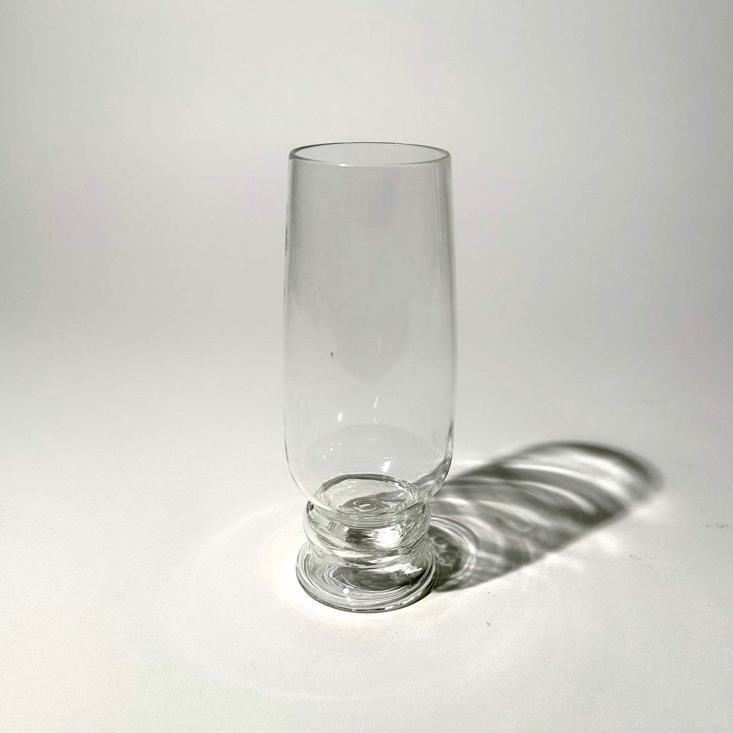 Torus Folded Bubble Foot Flute and Stemless Wine Glass (Jason's Favorite Design)