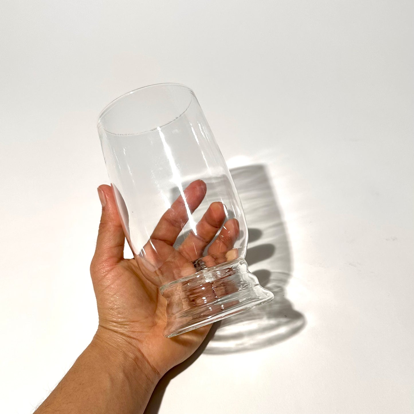 Torus Folded Bubble Foot Flute and Stemless Wine Glass (Jason's Favorite Design)