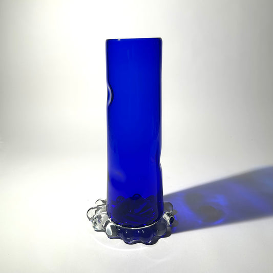X Large Dimple Vase in Cobalt Blue (1 of 2)