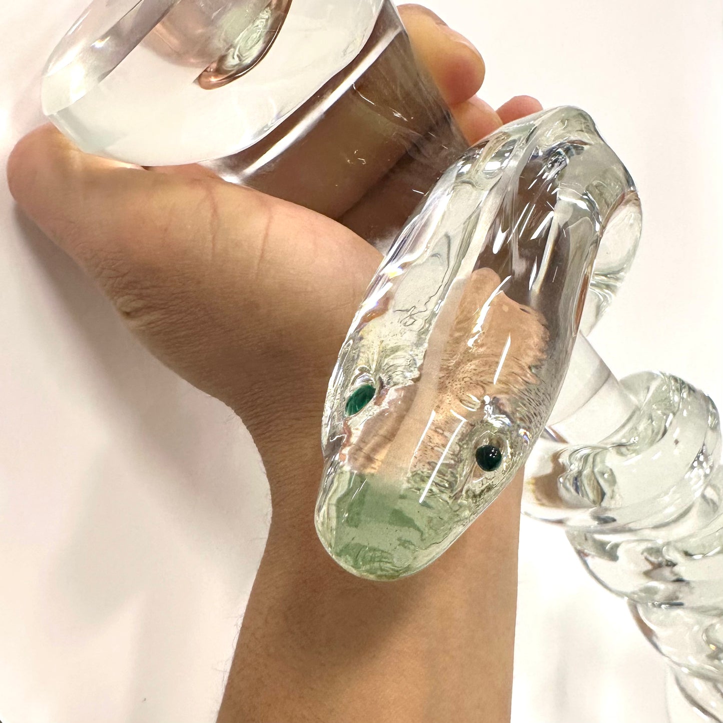 Snake Candle Holder in Clear