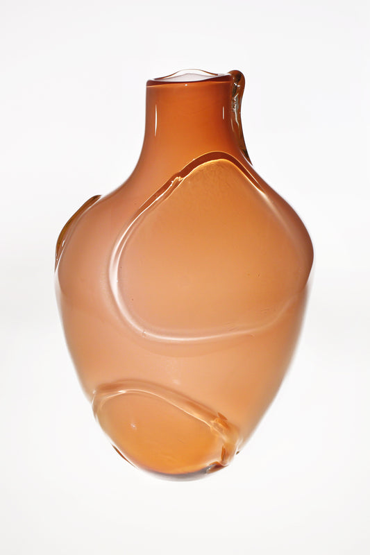 Persimmon Rose Petal Vase by Alex Krueger