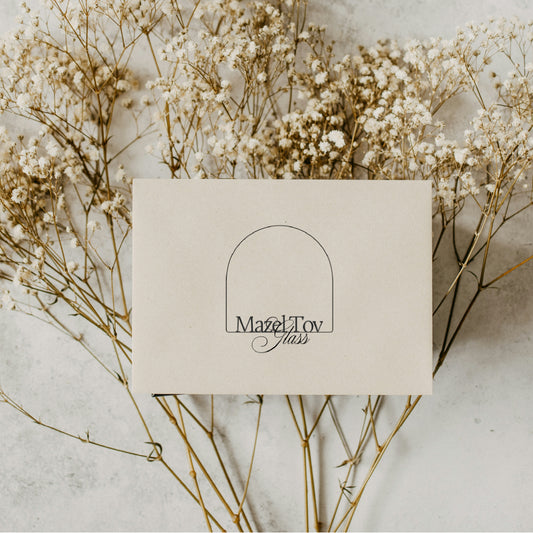 Mazel Tov Glass Gift Card
