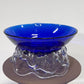 Large Cobalt Bowl with Sculpted Foot