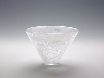 Mazel Tov Glass Conical Bowl